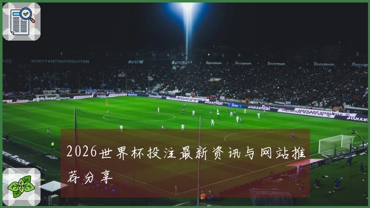 2026世界杯投注最新资讯与网站推荐分享